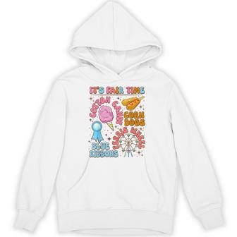 Its Fair Time Cotton Candy Corn Dog Ferris Wheel Blue Ribbon Hoodie - Monsterry