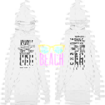 Jacksonville Beach Florida Summer Retro Jacksonville Unisex Hoodie - Monsterry