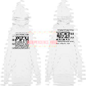 Juneteenth Independence 1865 Celebrate The End Of Slavery Unisex Hoodie - Monsterry