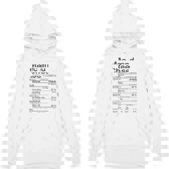 Mac And Cheese Nutritional Facts Thanksgiving Christmas Unisex Hoodie - Monsterry