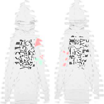 Merry Christmas Candy Canes Teacher Unisex Hoodie - Monsterry