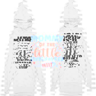 Mommy Of The Little Firecracker Fourth Of July Birthday Unisex Hoodie - Monsterry