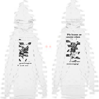 Mothman Eating Soup Please Leave Me Alone I Am Eating Soup Hoodie - Seseable