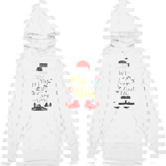 Mrs Claus Christmas Couples Matching Her Xmas Pajama Unisex Hoodie - Monsterry