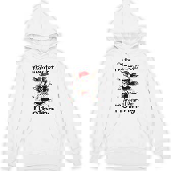 On The Naughty List I Regret Nothing Cat Christmas Lights Unisex Hoodie - Monsterry