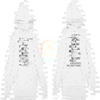 On The Naughty List And I Regret Nothing Rabbit Christmas Unisex Hoodie - Monsterry
