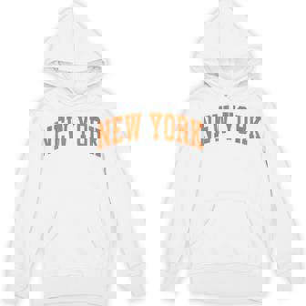 New York Throwback Print Classic Hoodie - Thegiftio UK