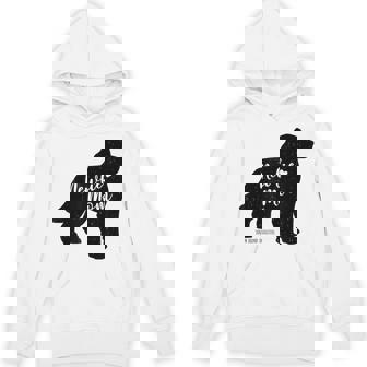Newfie Mom Newfoundland Dog Silhouette Unisex Hoodie - Monsterry