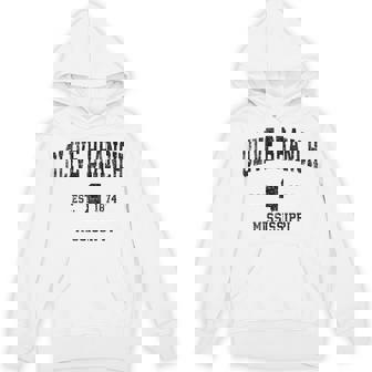 Olive Branch Mississippi MS Vintage Sports Prin Premium Unisex Hoodie - Monsterry
