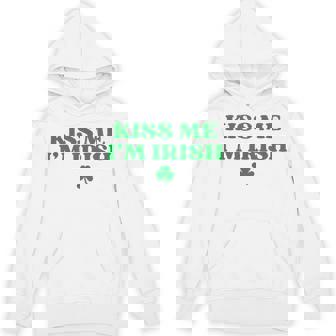 Original Kiss Me I'm Irish Shamrock St Patricks Day Unisex Hoodie - Monsterry