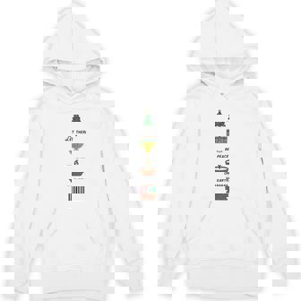 Peace On Earth Multicultural Holiday Diversity Symbols Unisex Hoodie - Monsterry