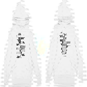 Penguin Resist Penguins Protest Graphic Vintage Hoodie | Seseable CA