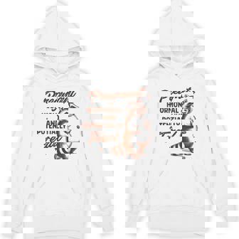 Pregnancy Announcement Pregnant Hormonal & Potentially Feral Unisex Hoodie - Monsterry