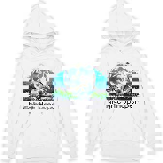 Rabbit Hare Animal Full Moon At Night Bunny 8-Bit Pixel Art Tank Top Unisex Hoodie - Monsterry