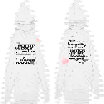 Reciprocity Is My Love Language Flower Red Heart Unisex Hoodie - Monsterry