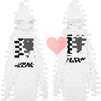 Red Heart I Love Maddox Unisex Hoodie - Monsterry