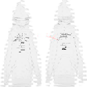 Retro Vu Meter Sound Level Studio Hi-Fi Vintage Stereo Music Hoodie | Seseable UK