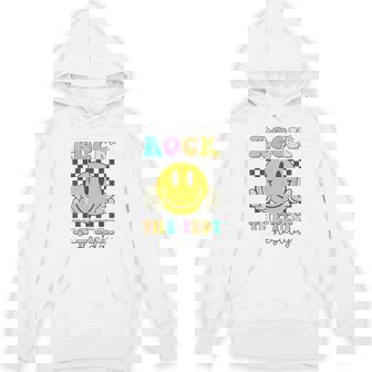 Rock The Test Motivational Testing Day Smile Face Test Day Hoodie | Seseable CA
