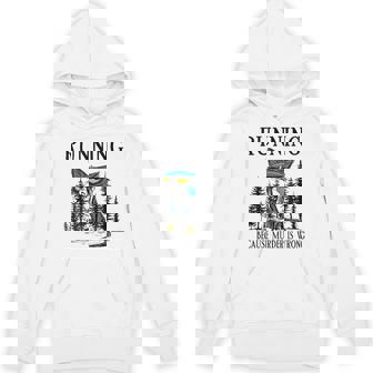Running Because Murder Is Wrong Cat Running Unisex Hoodie - Monsterry