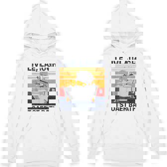 Saying Live Laugh Toaster Bath Inspirational Sarcastic Unisex Hoodie - Monsterry
