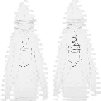 Silkie Chicken In A Pocket Cute Pocket Silkie Chicken Unisex Hoodie - Monsterry