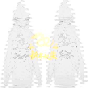 Snake With Chinese Calligraphy Lunar New Year 2025 Unisex Hoodie - Monsterry