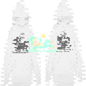 St Patrick's Day Feeling Lucky Leprechaun Hoodie - Seseable