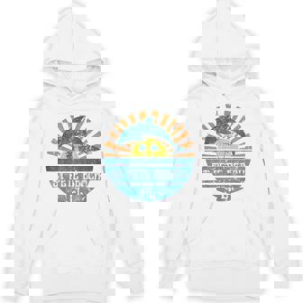 St Pete Beach Florida Dolphin Summer Retro Sunset Vintage Unisex Hoodie - Monsterry