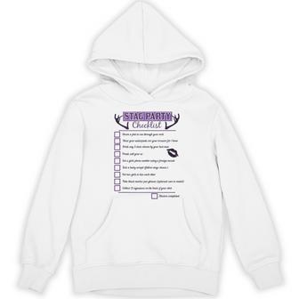 Stag Do Dares Checklist Bachelor Party & Stag Weekend Tank Top Unisex Hoodie - Monsterry