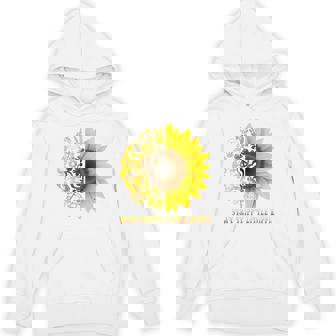 Stay Trippy Little Peace Sign Love Hippie Sunflower Unisex Hoodie - Monsterry