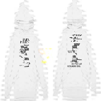 Tennis Because Murder Is Wrong Cat Plays Tennis Unisex Hoodie - Monsterry