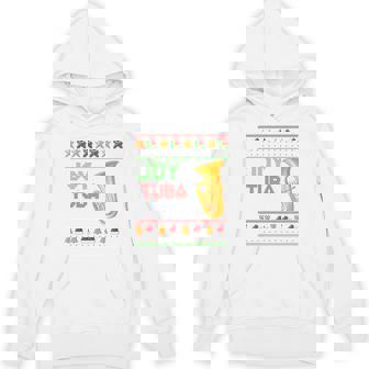 Ugly Christmas Tuba Joy Tuba World Music Lover Xmas Unisex Hoodie - Monsterry