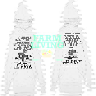 Vegetable Farmer Farming Farm Living Is The Life For Me Unisex Hoodie - Monsterry