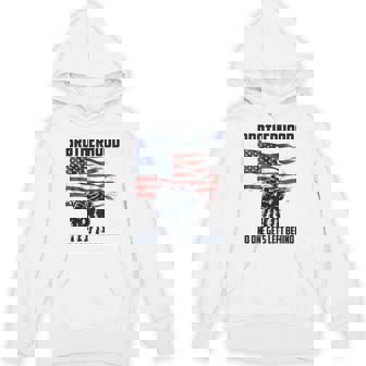 Veteran Brotherhood No One Left Behind Back Graphic Unisex Hoodie - Monsterry
