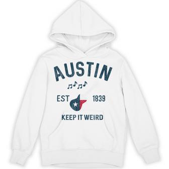 Vintage Austin Texas Guitar Keep It Weird Austin Hoodie - Seseable