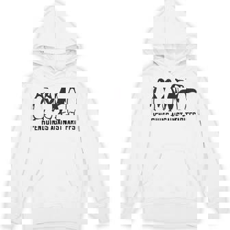 Vintage Penguins Protest Against Penguins Tariffs Hoodie | Mazezy