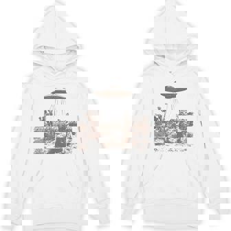 Vintage Ufo Cowboy Cats Western Cowboy Vintage 90S Hoodie - Seseable