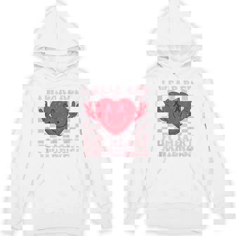 I Wear Red For Heart Disease Awareness CHD Survivor Groovy Unisex Hoodie - Monsterry