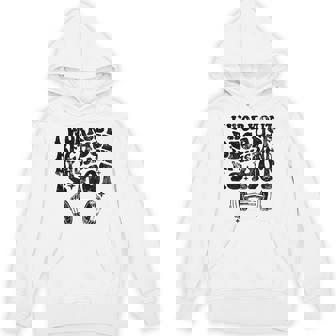 I Workout Because My Husband Is Hot On Back Hoodie - Seseable