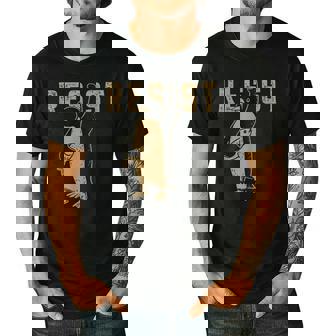 Resist Penguin Activism Graphic Men's Casual T-Shirt - Monsterry