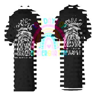 100 Days Of Kindergarten Rainbow Happy 100Th Day Of School T-Shirt | Mazezy