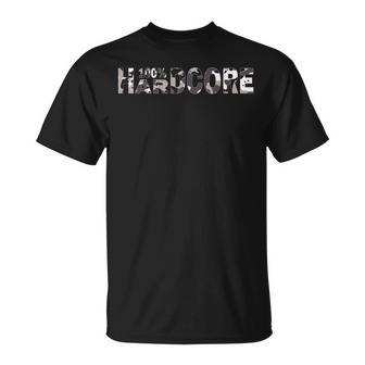 100 Hardcore Camouflage For Festivals T-Shirt - Geschenkecke