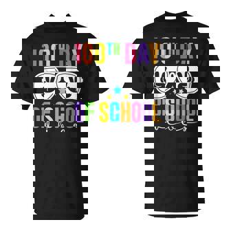 100th Days Of School Vibes Retro Sunglasses 100 Days Teacher T-Shirt - Monsterry
