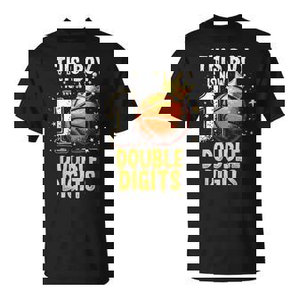 10Th Birthday Boys This Boy Double Digits Ten Year Old T-Shirt - Seseable