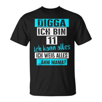 11Th Birthday Boy Girl I Am 11 Years 11Th Birthday T-Shirt - Geschenkecke