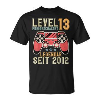 13Th Birthdayideo Gamer Level 13 Unlockedintage T-Shirt - Geschenkecke