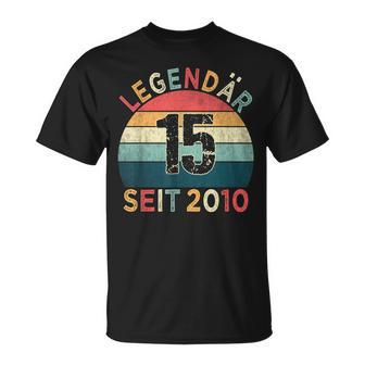 15Th Birthday Legendary Since 2010Intage 15 Years Old T-Shirt - Geschenkecke