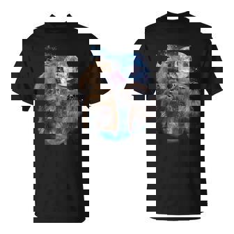 3 Lune Capybara Drôle Capibara Rongeur Amoureux Des Animaux T-Shirt - Cadeauxyz