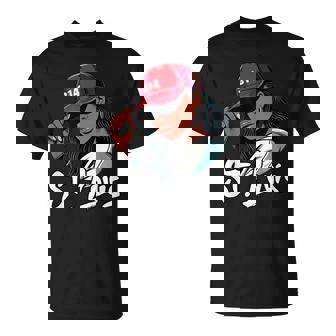 314 St Louis Black Girl Red Hat Hometown Stl T-Shirt - Thegiftio UK