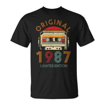 37Th Birthday Original Womenintageintage 1987 T-Shirt - Geschenkecke